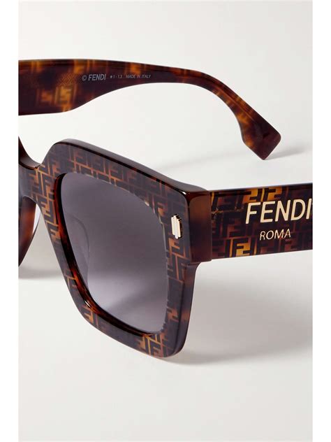 fendi roma sunglasses green|fendi oversized square acetate sunglasses.